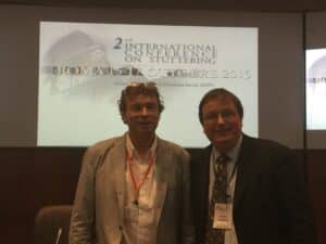 Dr. Alexander Wolff von Gudenberg und Prof. Martin Sommer auf der Stuttering Conference in Rom.