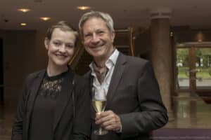 Kristina Anders und Dr. Harald Mollberg bei der Verleihung des dfg Award 2019