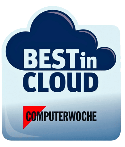 Logo für den Best in cloud Preises der Computerwoche