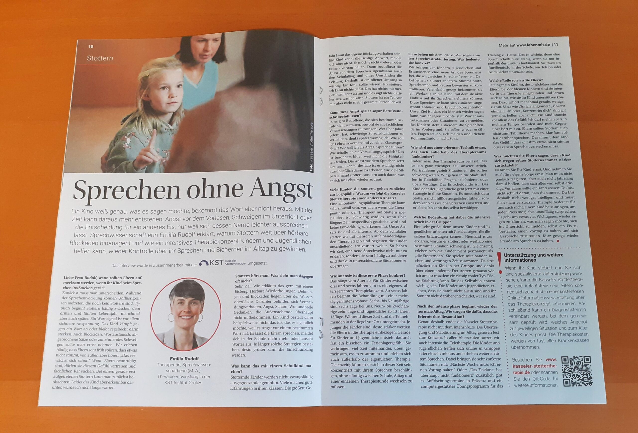 Informationen im Wartezimmer: KST im Magazin “Leben mit…”